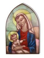sculptuur, Maria met kindje Jezus (Gebroeders van Paridon) -