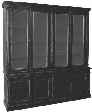 Buffetkast zwart – grijs 60704 Toulouse, Huis en Inrichting, Kasten | Buffetkasten, Ophalen of Verzenden, Nieuw