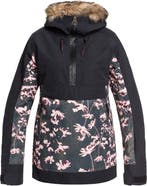 Roxy Shelter - S - Dames Ski jas - True Black Poppy, Kleding | Dames, Verzenden, Nieuw