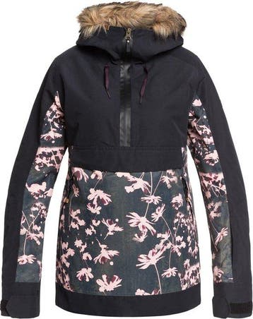 Roxy Shelter - S - Dames Ski jas - True Black Poppy, Verzenden, Nieuw