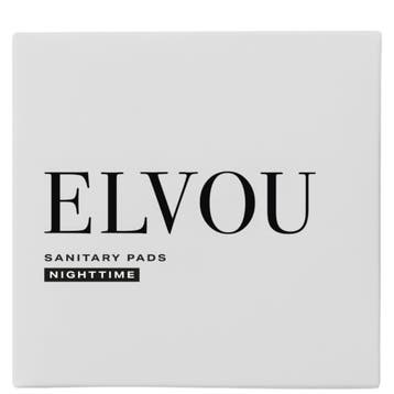Elvou Sanitary Pads Nighttime - 10 Stuks, Ophalen of Verzenden, Nieuw, Overige typen