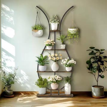 Metalen Plantenstandaard 5 Lagenen Hangers: veel plantenplez, Tuin en Terras, Verzenden, Nieuw