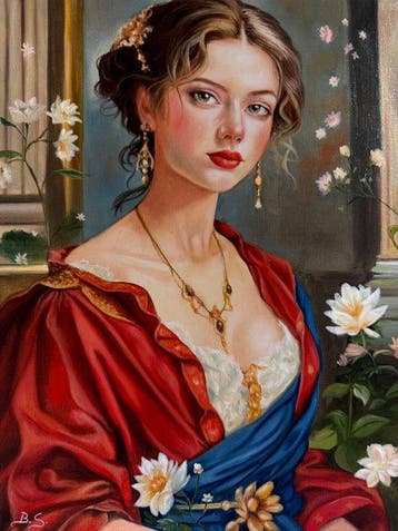 B. Susy (XX-XXI) - Ritratto in rosso