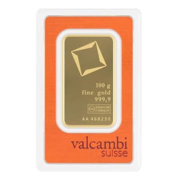 100 gram Valcambi goudbaar, Verzenden