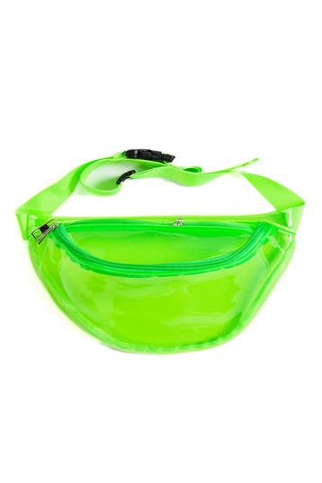 KIMU® Heuptas Neon Groen Transparant Fanny Packtasje Heuptas, Sieraden, Tassen en Uiterlijk, Tassen | Damestassen, Ophalen of Verzenden