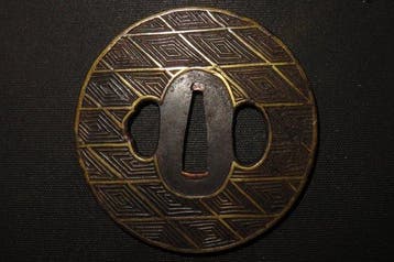 Katana - Gesmeed ijzer - C6-153 Daito Heianjyo Tsuba - Japan