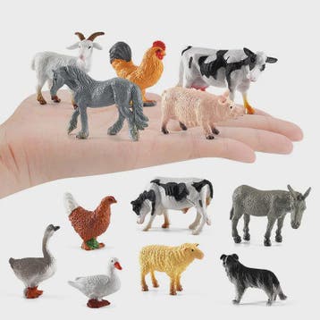 Plastic Dieren Speelgoed Collectie: Zee, Land & Insecten Min