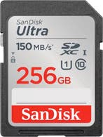 SanDisk SDXC Ultra 256GB (Class 10/UHS-I/150MB/s) SDXC-kaart, Verzenden, Nieuw