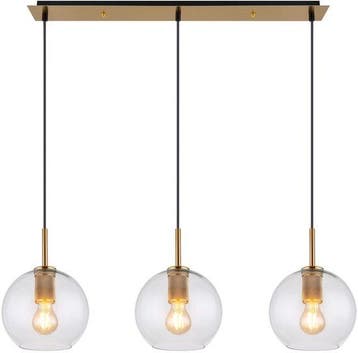 2dekans | Globo - hanglamp - ADARA - brons - glas - grote, Ophalen of Verzenden, Zo goed als nieuw