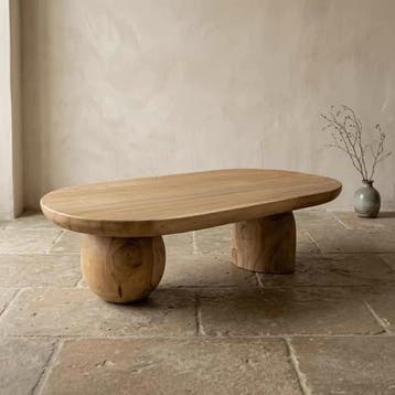 Salontafel Munster teak | World of Brosi, Ophalen of Verzenden, Nieuw