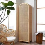 apans Rotan Kast met Deur – Houten Opbergkast voor Slaapkame, Huis en Inrichting, Verzenden, Nieuw