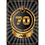 Luxe 70 jaar verjaardag poster - 70 jaar versiering, Ophalen of Verzenden, Nieuw