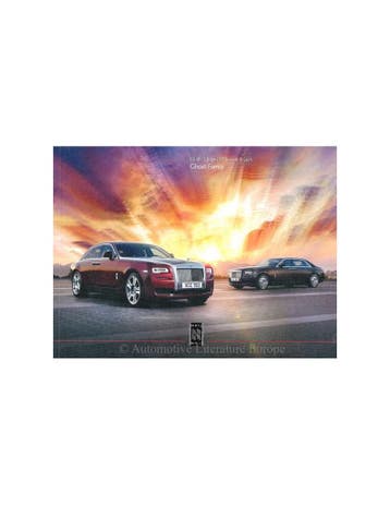 2016 ROLLS ROYCE GHOST BROCHURE ENGELS, Nieuw, Author