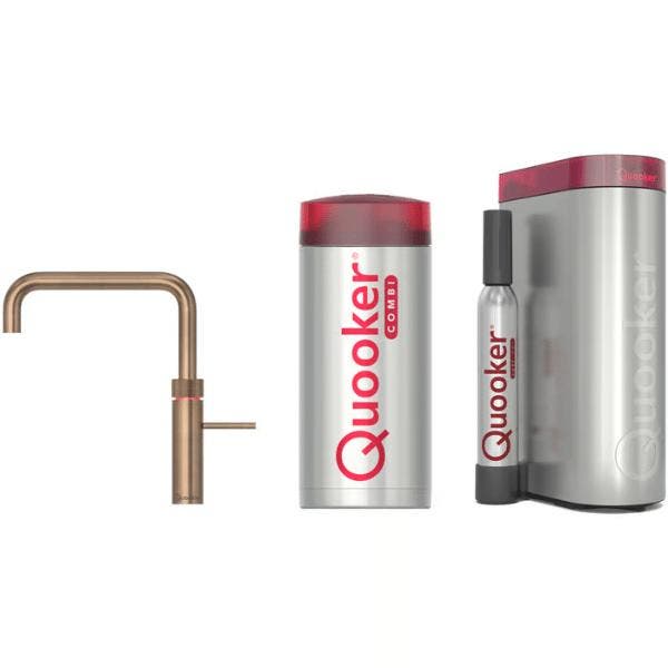 €2676 QUOOKER COMBI+ CLASSIC FUSION SQUARE MESSING PATINA, Huis en Inrichting, Keuken | Keukenbenodigdheden, Ophalen of Verzenden