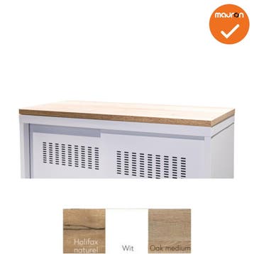 Schuifdeurkast -  Basic - Wit - 105cm (Kantoorkasten), Werkplek, Ophalen of Verzenden, Nieuw zonder verpakking, Kast