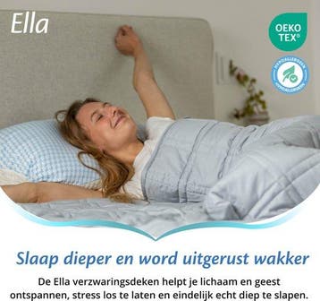 2dekans | Ella Verzwaringsdeken 9 kg - OEKO-TEX Katoen, Ophalen of Verzenden, Gebruikt