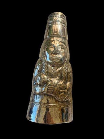 Cocktailshaker - .925 zilver - met kopje, Antiek en Kunst