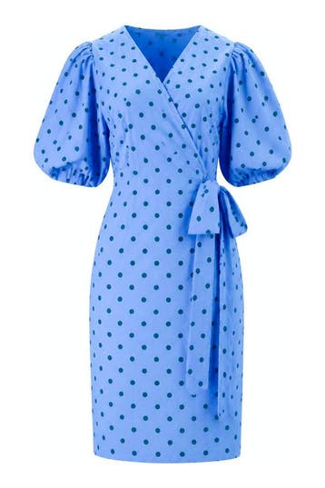 Ruby Jurk in maat 44 Blauw, Ruby, Verzenden, Zo goed als nieuw, Blauw