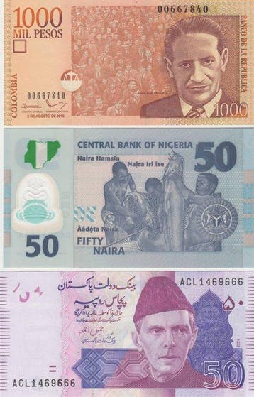 Wereld. - 180 different Banknotes - various dates (Zonder, Postzegels en Munten, Bankbiljetten | Europa | Niet-Eurobiljetten