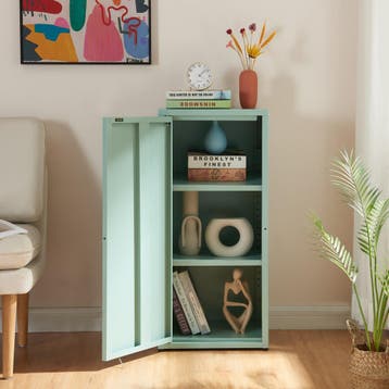 Metalen kast Burlöv 88x40x35 cm mint [en.casa], Verzenden, Nieuw in verpakking