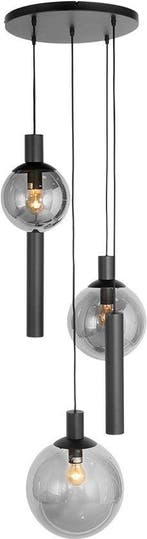 2dekans | Steinhauer Hanglamp Bollique LED Ø 60 cm - Zwart, Ophalen of Verzenden, Zo goed als nieuw