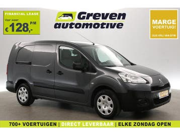 Peugeot Partner 1.6 HDI L2 | Marge | Airco | Trekhaak |, Euro 5, Nieuw, Zilver of Grijs, Lease