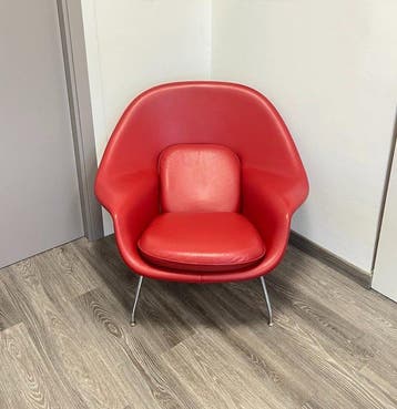 Knoll - Eero Saarinen - Fauteuil - Womb Stoel - Leder