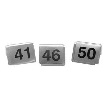 Tafelbordnummer set | 41~50 | RVS, Verzenden, Nieuw in verpakking