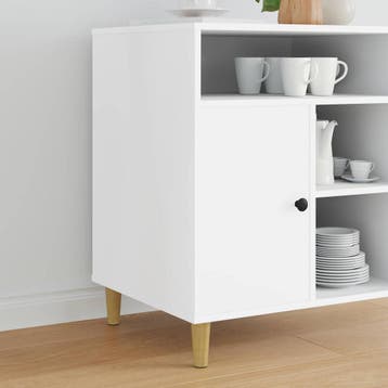 vidaXL Meubelpoten 12 st Bruin Ø 44 x 100 mm Massief, Doe-het-zelf en Verbouw, Verzenden, Nieuw
