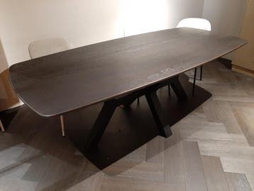 Tablo eettafel deens ovaal 220x100cm **SHOWROOMMODEL**, Nieuw
