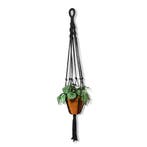 Plantenhanger Twisty Zwart - Katoen - Macramé -, Ophalen of Verzenden, Nieuw