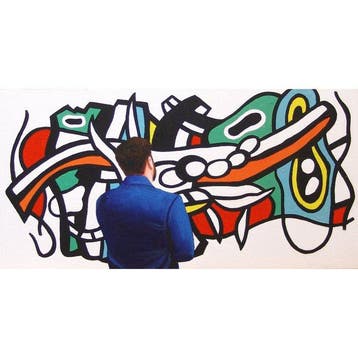Gerard Boersma (1976) - Composition Murale (painting of a