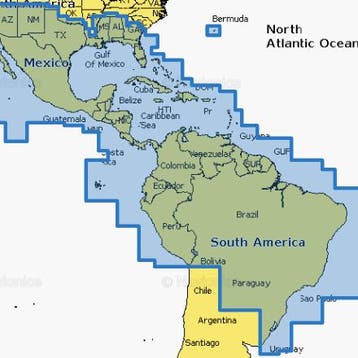 Navionics Waterkaart Platinum+ Large NPSA004L Mexico, Caribi, Watersport en Boten, Navigatiemiddelen en Scheepselektronica, Ophalen of Verzenden