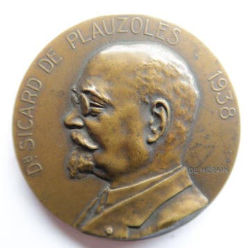 Frankrijk. Médaille en bronze Docteur Sicard de Plauzoles