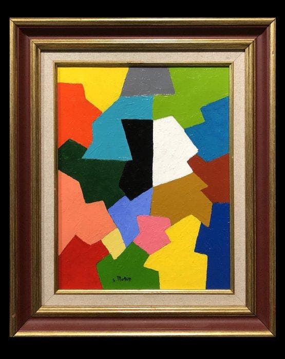 Serge Morin (1952) - Construction, Antiek en Kunst, Kunst | Schilderijen | Klassiek