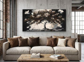 Monika Spiewak - Tree - Oil Painting Stretched On The Frame