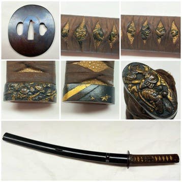 Shoten samurai drakenmotief koshirae - Japan - Late Edo