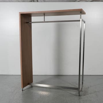 Verrijdbaar garderobe Officenow - Noten hout - 195 x 150 cm, Huis en Inrichting, Ophalen of Verzenden, Nieuw