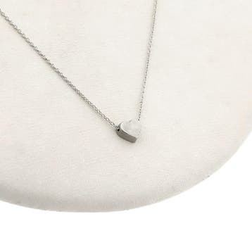 Witgouden ankerschakel ketting met vaste hanger, Ophalen of Verzenden, Gebruikt, Goud, Goud