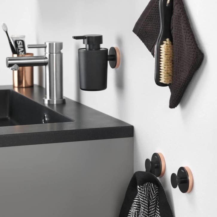 Handdoekhaak Tiger Urban Groot Rond Mat Zwart, Huis en Inrichting, Badkamer | Badtextiel en Accessoires, Ophalen of Verzenden