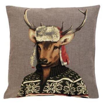 gobelin kussen nordic hert 45x45cm, Huis en Inrichting, Verzenden, Nieuw
