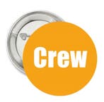 Oranje button of kleding (magneet) CREW, Verzenden, Nieuw, Versiering, Oranje of Koningsdag