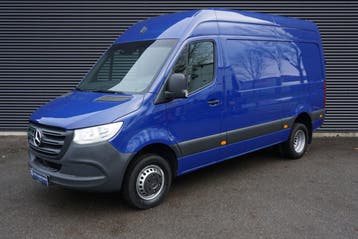 Zakelijke Lease |  Mercedes-Benz Sprinter 516 160pk Automaat, Automaat, Stof, Gebruikt, Blauw
