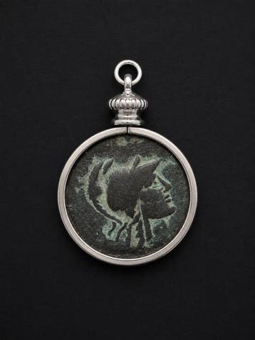 Oud-Grieks Brons Coin pendant (Zonder minimumprijs)