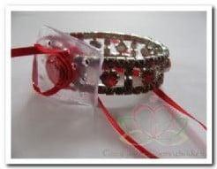Corsage Polscorsage-armband Hard Rock Rood, Ophalen of Verzenden, Nieuw