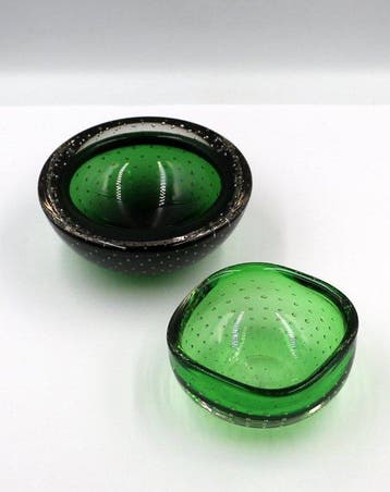 Kom (2) - Bullicante - Murano-glas