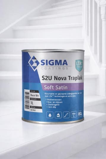 S2U Nova Traplak Soft Satin 1 liter, Ophalen of Verzenden, Nieuw