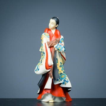 Figuur - Kaigetsudo Ando(1671-1743) Japanse vrouw in Kimono