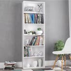 Boekenkast 6 Lagen – Houten Opbergrek en Displaykast 180 cm, Verzenden, Nieuw