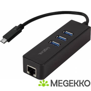 LogiLink UA0283 Ethernet 1000Mbit/s netwerkadapter/ USB hub, Verzenden, Nieuw, Logilink